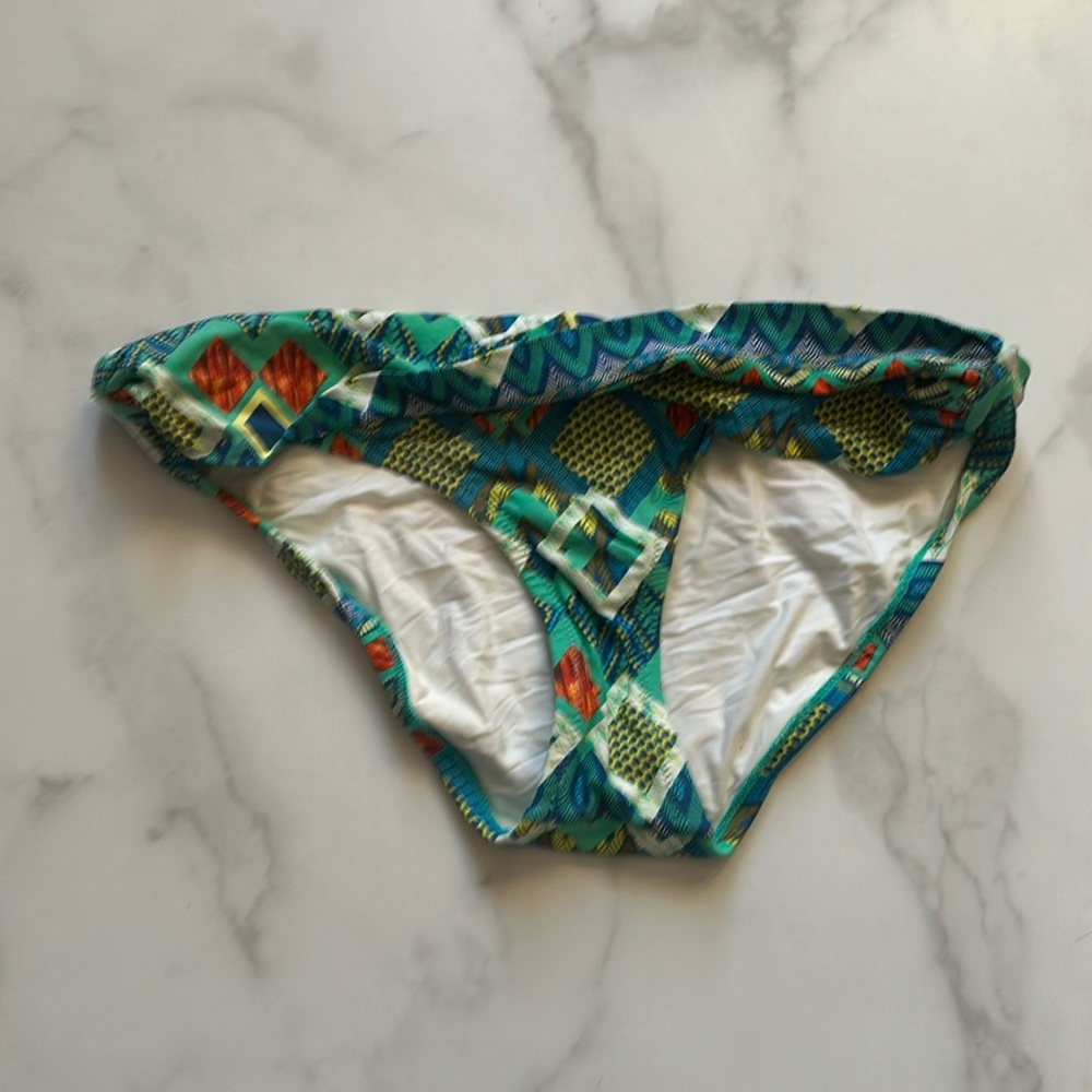Anthropologie Mix-and-Match Twisted Hipsters GREEN MOTIF M